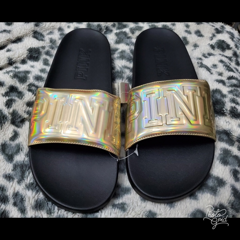 Vs pink iredescent slides